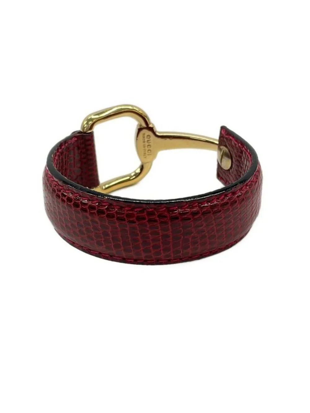 Gucci Bangle Horsebit Bordeaux Gold Bracelet